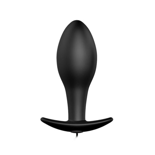 PRETTYLOVE - PLUG ANAL NEGRO FORMA ANCLA CON CONTROL REMOTO