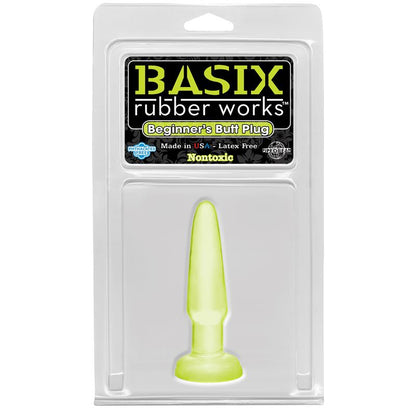 BASIX RUBBER WORKS - PLUG ANAL PARA PRINCIPIANTES BRILLA EN LA OSCURIDAD