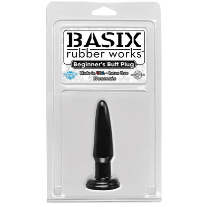 BASIX RUBBER WORKS - PLUG ANAL PARA PRINCIPIANTES NEGRO