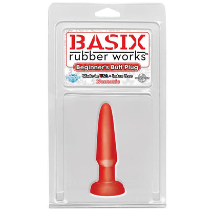 BASIX RUBBER WORKS - PLUG ANAL PARA PRINCIPIANTES ROJO