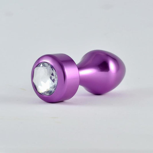 LOVETOY - PLUG ANAL PÚRPURA ROSEBUD CON JOYA