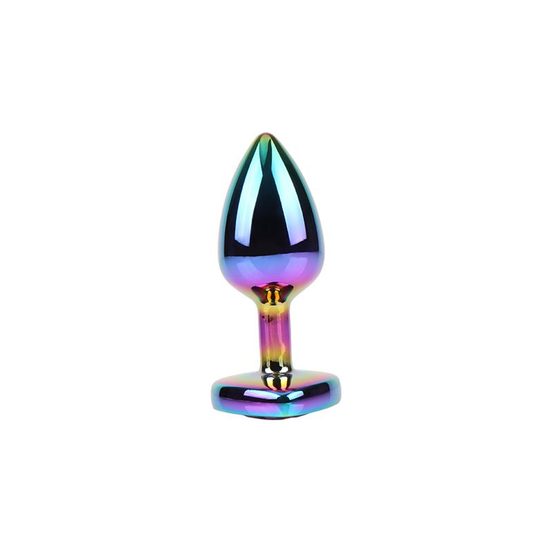 CHISA - PLUG ANAL RAINBOW HEART GEM TALLA S