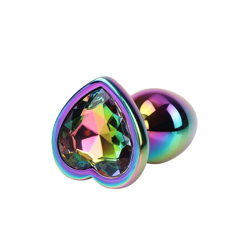 CHISA - PLUG ANAL RAINBOW HEART GEM TALLA S