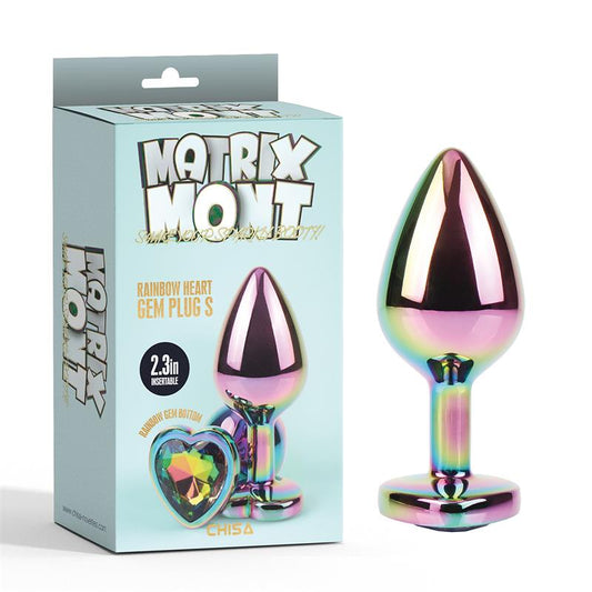 CHISA - PLUG ANAL RAINBOW HEART GEM TALLA S