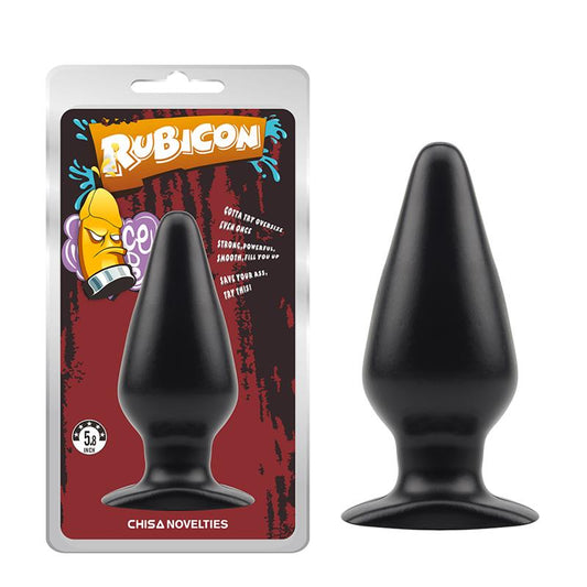 CHISA - PLUG ANAL RUBICON 15 X 5.7 CM NEGRO