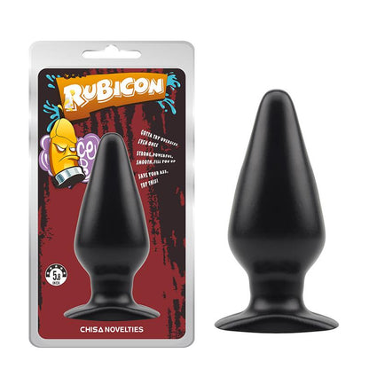 CHISA - PLUG ANAL RUBICON 15 X 5.7 CM NEGRO