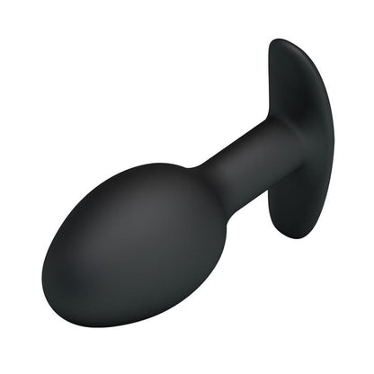 PRETTYLOVE - PLUG ANAL SILICONA NEGRO CON BOLA