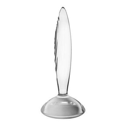 SATISFYER - PLUG ANAL SPARKLING CRYSTAL HOT AND COLD TRANSPARENTE