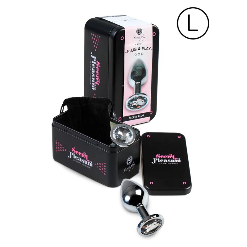 SECRET PLAY - PLUG ANAL TALLA L TRANSPARENTE