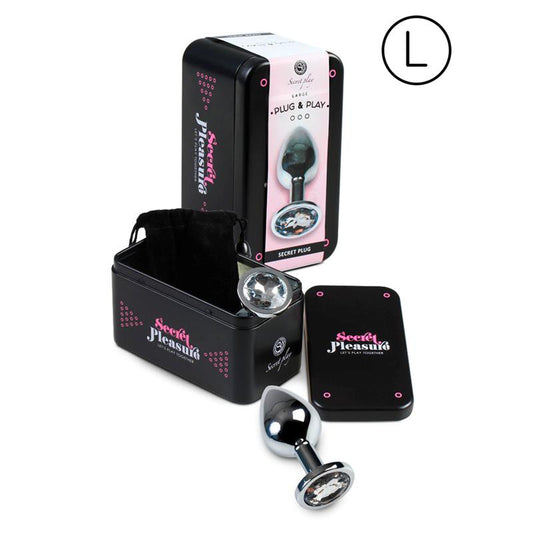 SECRET PLAY - PLUG ANAL TALLA L TRANSPARENTE