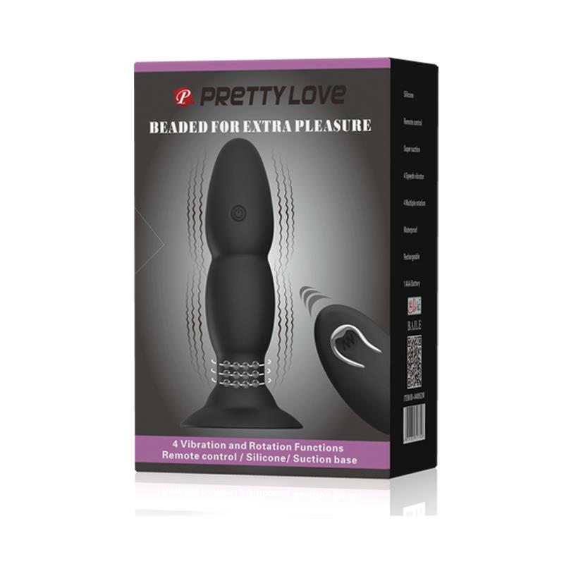PRETTYLOVE - PLUG ANAL VIBRACIÓN Y ROTACIÓN