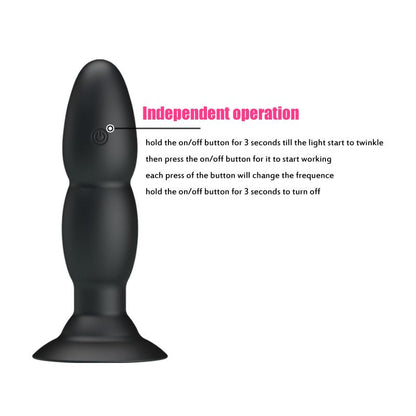 PRETTYLOVE - PLUG ANAL VIBRACIÓN Y ROTACIÓN
