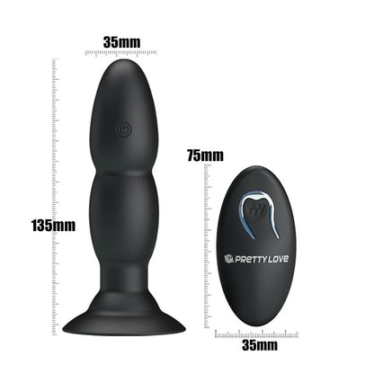 PRETTYLOVE - PLUG ANAL VIBRACIÓN Y ROTACIÓN