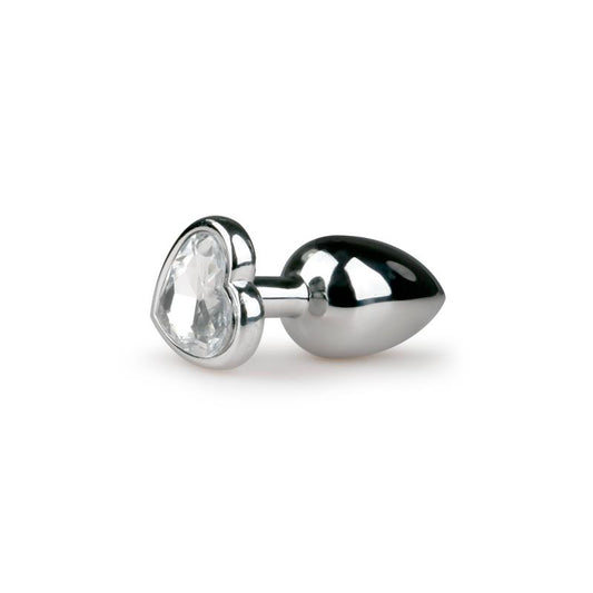 EASYTOYS - PLUG DE ALUMINIO NO. 2 - PLATA/TRANSPARENTE