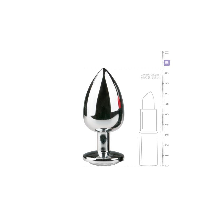 EASYTOYS - PLUG DE ALUMINIO NO. 6 - PLATA/ TRANSPARENTE