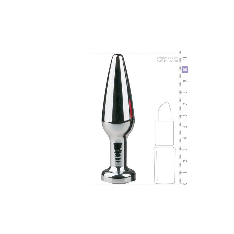 EASYTOYS - PLUG DE ALUMINIO NO. 9 - PLATA / TRANSPARENTE