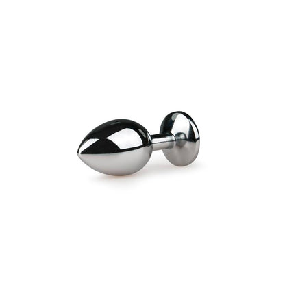 EASYTOYS - PLUG CON CRISTAL TRANSPARENTE NO.2 PLATEADO