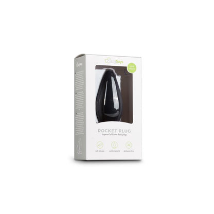 EASYTOYS - PLUG GRANDE DE SILICONA - NEGRO