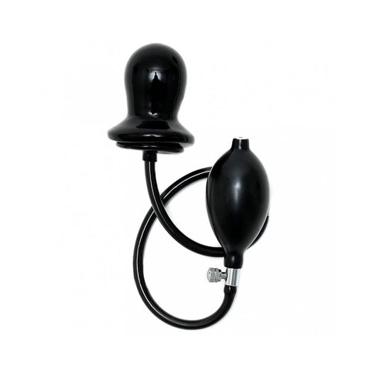 BONDAGE PLAY - PLUG INFLABLE NEGRO LÁTEX