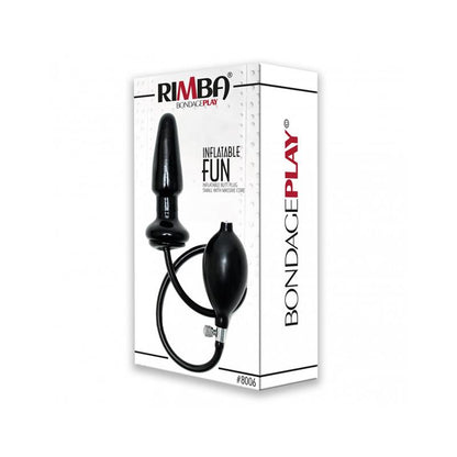 BONDAGE PLAY - PLUG INFLABLE PEQUEÑO  NEGRO