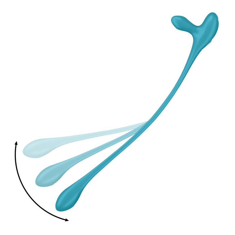 SATISFYER - PLUG & PLAY 1 VIBRADOR ANAL FLEXIBLE AZUL