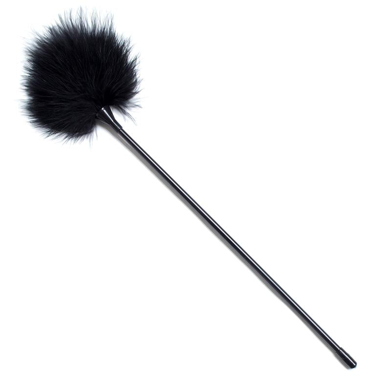 LATETOBED BDSM LINE - PLUMAS ESTIMULADORAS 40 CM NEGRO