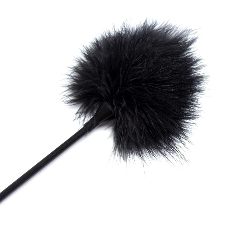 LATETOBED BDSM LINE - PLUMAS ESTIMULADORAS 40 CM NEGRO