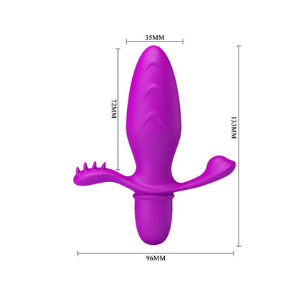 PRETTYLOVE - PLUR ANAL CON VIBRACIÓN FITCH COLOR PÚRPURA