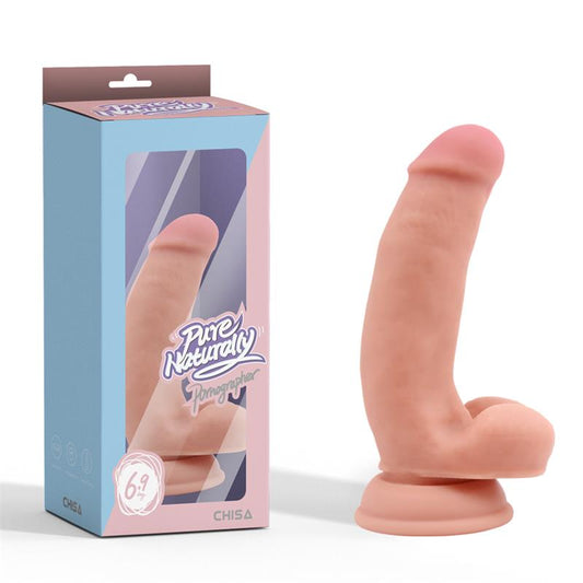CHISA - PORNOGRAPHER DILDO REALISTA SILICONA LÍQUIDA DUAL-DENSITY 17.6 CM