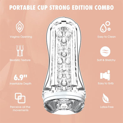 CHISA - PORTABLE CUP STRONG EDITION COMBO MASTURBADOR