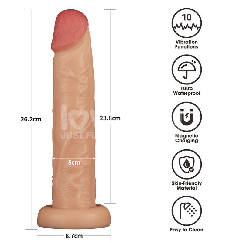 LOVETOY - POWER BASICS DILDO CON VIBRACIÓN 10