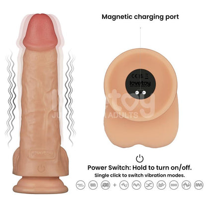 LOVETOY - POWER BASICS DILDO CON VIBRACIÓN 9