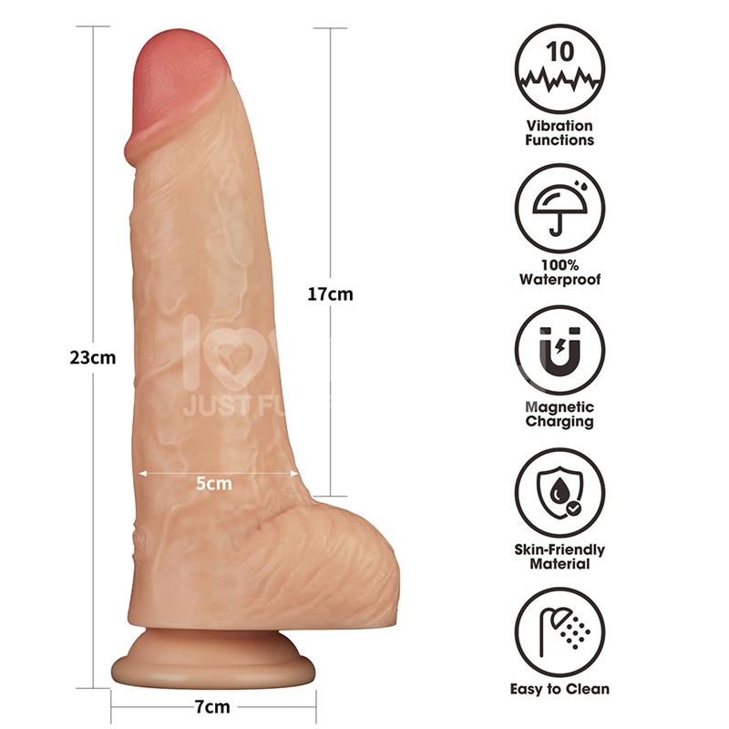 LOVETOY - POWER BASICS DILDO CON VIBRACIÓN 9