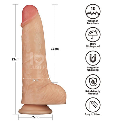 LOVETOY - POWER BASICS DILDO CON VIBRACIÓN 9