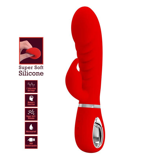 PRETTYLOVE - PRESCOTT VIBRADOR PUNTO G ROJO