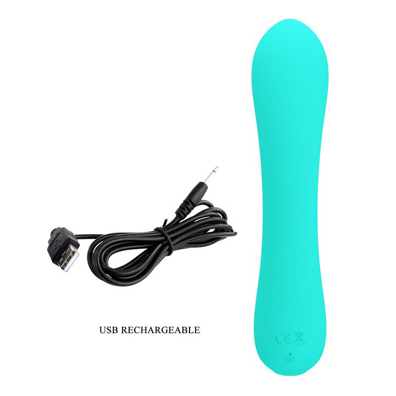 PRETTYLOVE - PRESCOTT VIBRADOR USB SILICONE VERDE