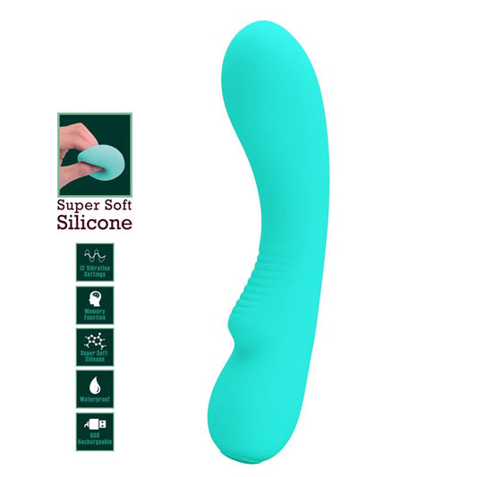 PRETTYLOVE - PRESCOTT VIBRADOR USB SILICONE VERDE