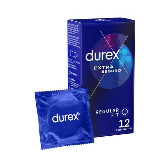 DUREX - PRESERVATIVOS EXTRA SEGURO 12 UD