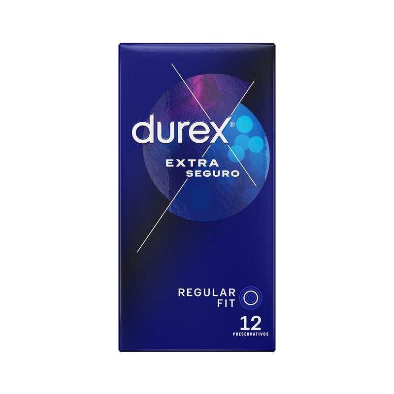 DUREX - PRESERVATIVOS EXTRA SEGURO 12 UD