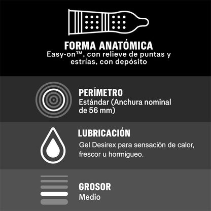 DUREX - PRESERVATIVOS INTENSE 12UD