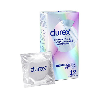 DUREX - PRESERVATIVOS INVISIBLE EXTRA LUBRICACIÓN 12UD