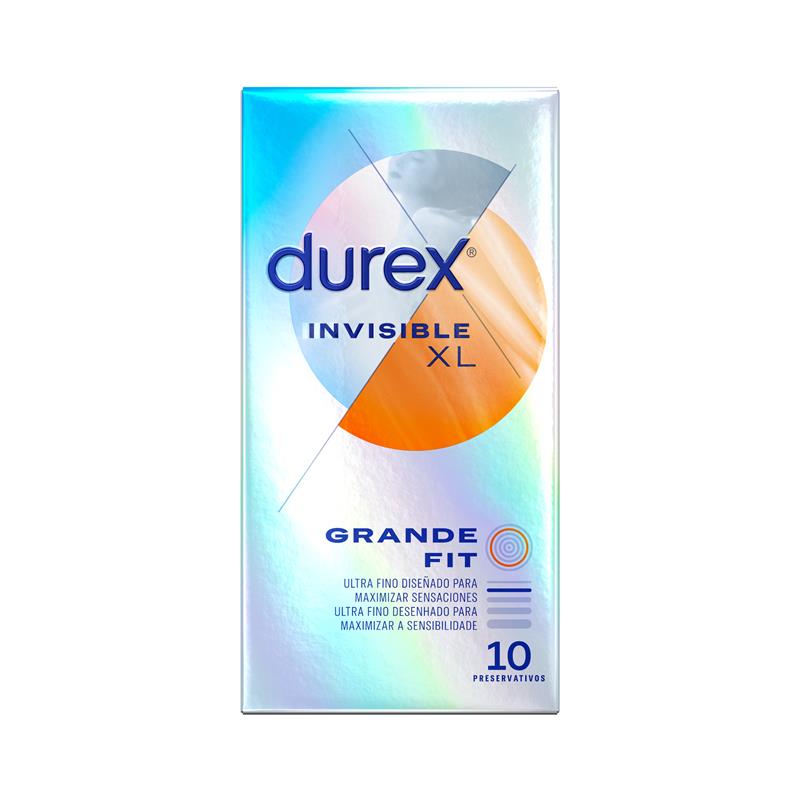 DUREX - PRESERVATIVOS INVISIBLE XL 10UD