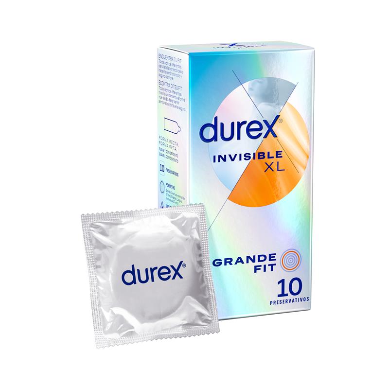 DUREX - PRESERVATIVOS INVISIBLE XL 10UD