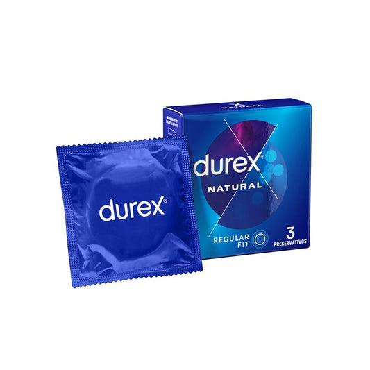DUREX - PRESERVATIVOS NATURAL 3 UNIDADES