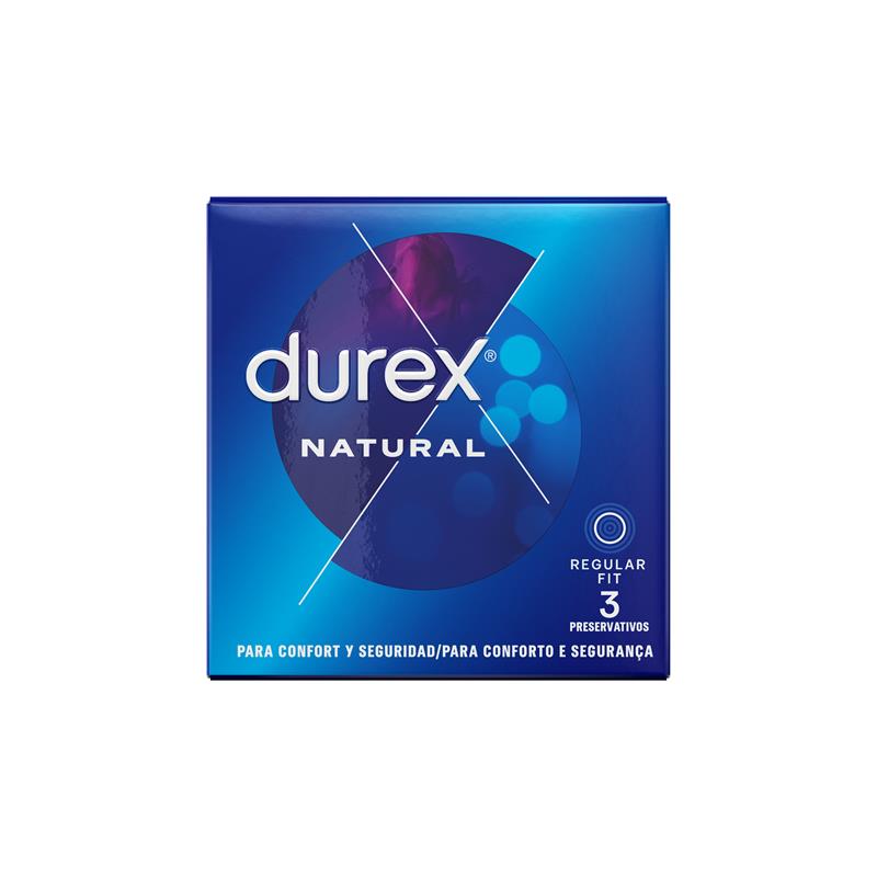 DUREX - PRESERVATIVOS NATURAL 3UD
