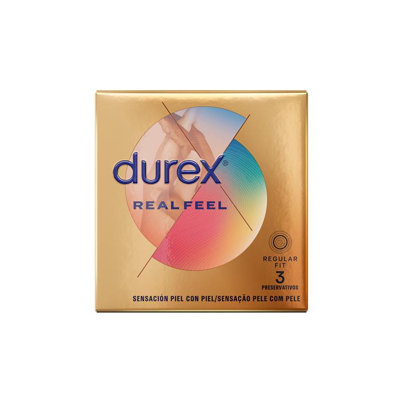 DUREX - PRESERVATIVOS REAL FEEL 3UD