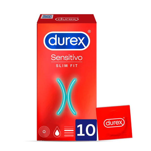 DUREX - PRESERVATIVOS SENSITIVO SLIM FIT 10 UD