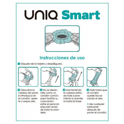 UNIQ - PRESERVATIVOS SIN LÁTEX SMART 3 UNIDADES