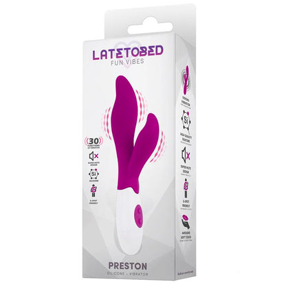 LATETOBED - PRESTON VIBRADOR CON ESTIMULADOR SILICONA