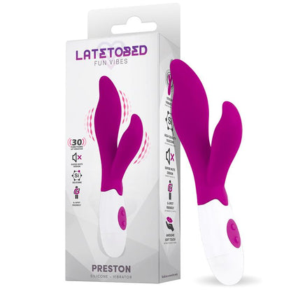 LATETOBED - PRESTON VIBRADOR CON ESTIMULADOR SILICONA